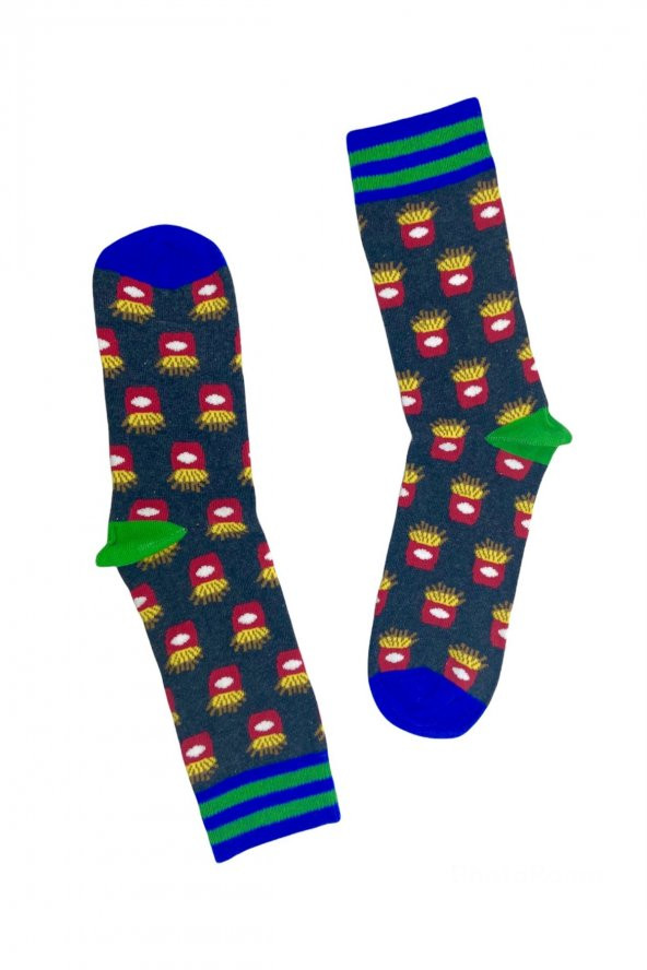 Tek Çift Eğlenceli  Çorap  36-41 numara  T-0105