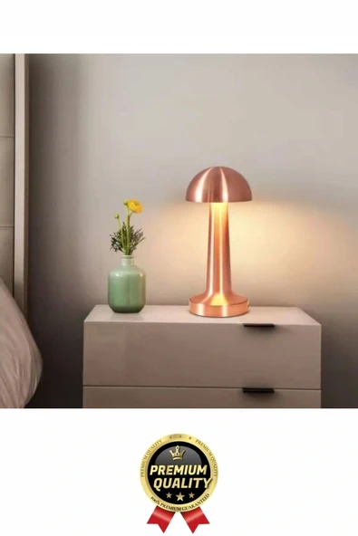 Özel Üretim Dokunmatik Şarjlı Dekoratif 3 Modlu 23 cm x 9 cm Modern Aç/Kapa Butonlu Led Masa Lambası - 6