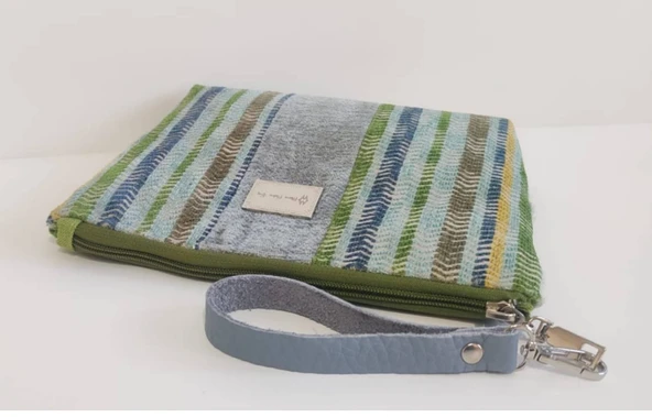 İTALYAN CLUTCH BLUE BAG - 4