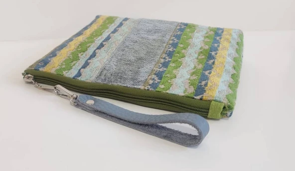 İTALYAN CLUTCH BLUE BAG - 5