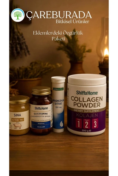 Eklemlere Özgürlük Seti Kuyruk Yağı,, Glucozamin,Magnezyum Sitrat, Collagen ürün görseli