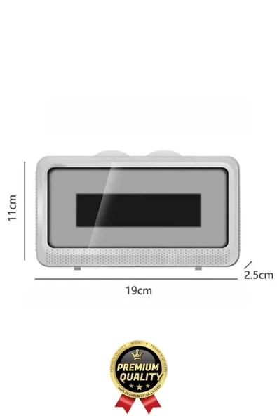 Çok Amaçlı Portatif Duvara Monte Sızdırmaz Buğu Yapmaz Su Geçirmez Hareketli Duş Telefon Kabı Tutucu - 4
