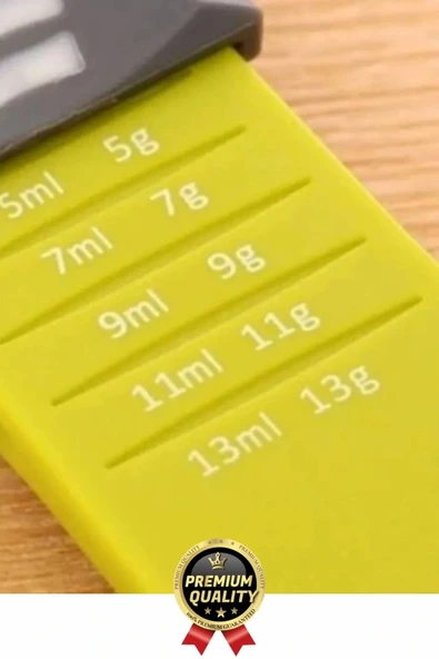 Premium Seri Gıda Sıvı Katı Şeker Tuz Kahve Baharat Ayarlanabilir Çift Taraflı Hassas Ölçüm Kaşığı - 6