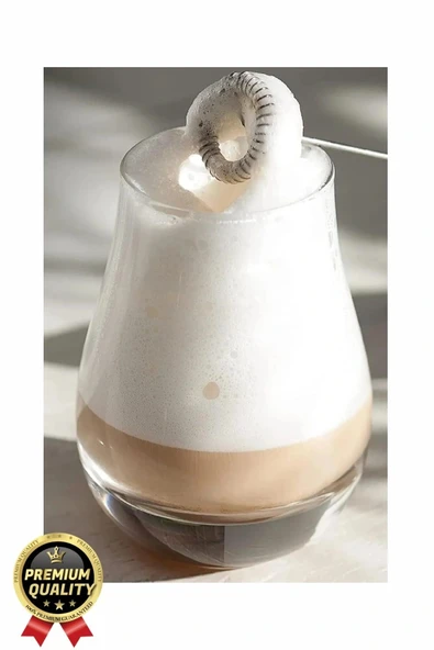 Premium Çelik Uçlu Pilli Mini Kahve Sos Krema Mama Yumurta Çırpıcı Karıştırıcı Süt Köpürtücü Mikser - 4