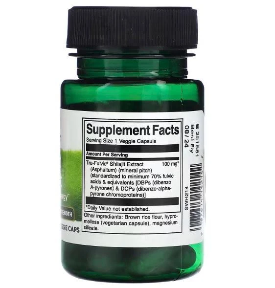 Swanson, Shilajit Extract, Standardized, 400 mg, 60 Veggie Capsules - Resim 2