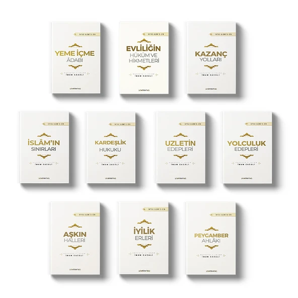 İmam Gazâli İhya Günlük Hayat 10 Kitap-Ahlak,Evlilik,Yemek İçmek,Kazanç Yolları,Yolculuk,İyilik ürün görseli 1