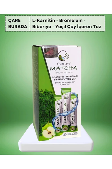 Matcha (L-Karnitin, Biberiye, Bromelain, Yeşilçay) ürün görseli 1