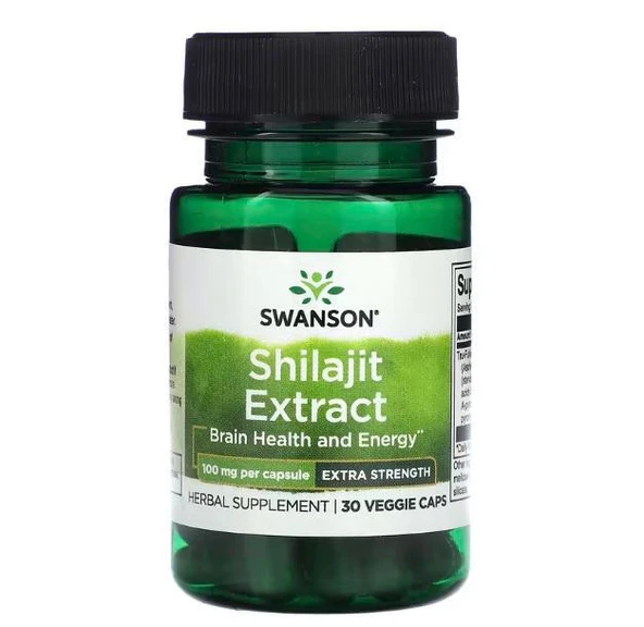 Swanson, Shilajit Extract, Standardized, 400 mg, 60 Veggie Capsules ürün görseli