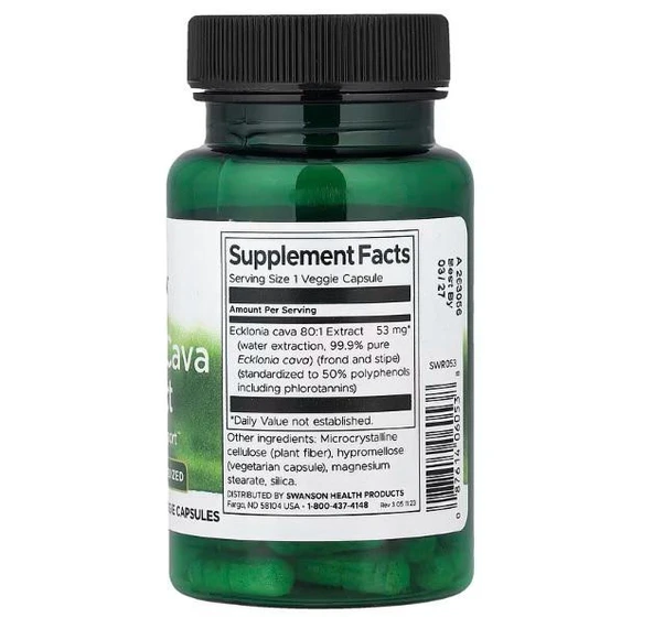 Swanson, Ecklonia Cava Extract, 30 Veggie Capsules (53 mg Per capsule) - 2