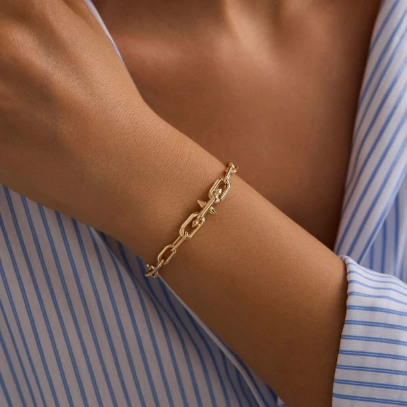 14 Ayar Hallow Bileklik İtaly 5 mm 20 cm ürün görseli 1