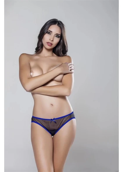 AmoraSecret Amora Secret 9233 ARKA BÖLGESİ AÇIK TÜL STRİNG - 1