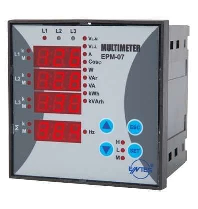 Entes EPM-4A-72 72x72 220Vac T/İ Elektronik Ampermetre M0003