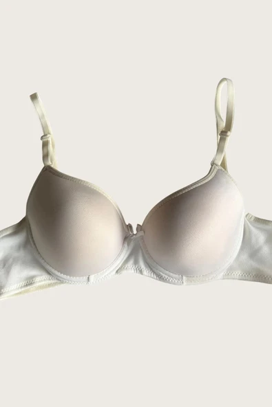 AmoraSecret AmoraSecret Mikro Kumaş İçi Boş Balenli Günlük Tek Desteksiz Sütyen - 4