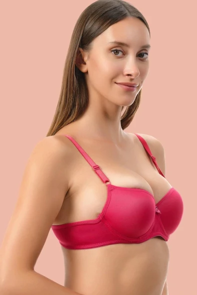 AmoraSecret AmoraSecret Kırmızı Dolgusuz Mikro Tek Sütyen - 1