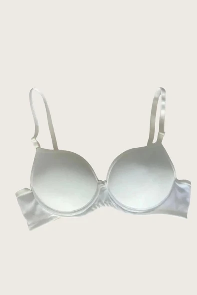AmoraSecret AmoraSecret Mikro Kumaş Push Up Dolgulu Balenli Günlük Tek Destekli Sütyen - 6