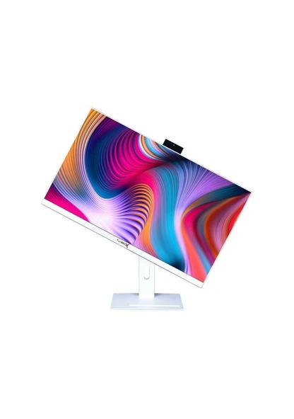 Turbox TAx772 i5 12400 8GB Ram 256GB M.2 NVMe SSD 27 Bluetooth Webcam Pivot Beyaz All In One Bilgisa - Resim 2