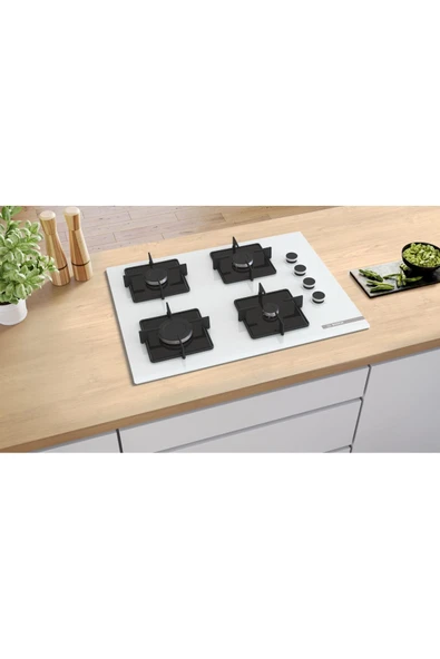 Bosch POP7C2P30O Beyaz Cam Ankastre Ocak - 4