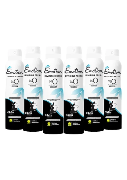 Emotion Invisible Fresh 150 ml 6 Adet Kadın Deodorant