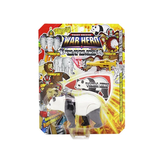 TOYZ DÜKKANIM Robota Dönüşen Savaşçı Panda Kız Erkek Çocuk Oyuncak Eğitici Oyuncaklar - 1