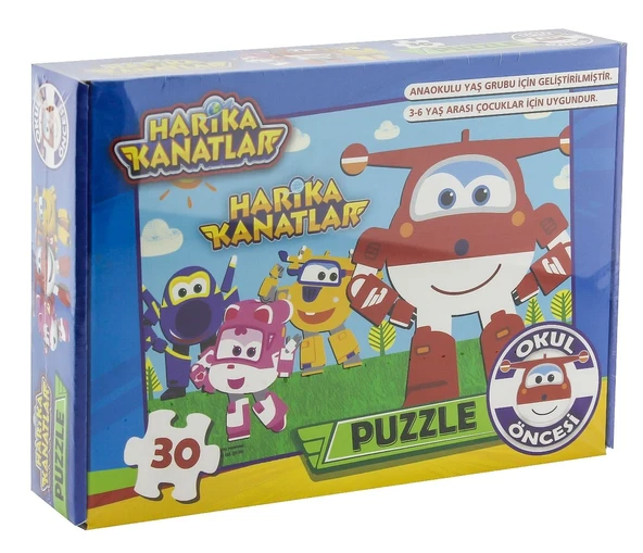 TOYZ DÜKKANIM Harika Kanatlar Okul Öncesi Puzzle Kız Erkek Çocuk Oyuncak Eğitici Oyuncaklar - 2
