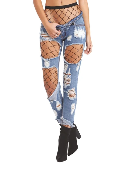 Amora Secret Siyah Fileli Külotlu Çorap