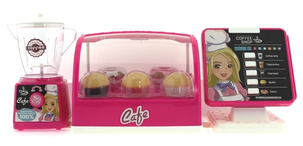 TOYZ DÜKKANIM Sesli Işıklı Pasta ve Kahve Dükkanı Kız Erkek Çocuk Oyuncak Eğitici Oyuncaklar