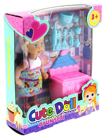 TOYZ DÜKKANIM Cute Doll Mini Bebek Mutfak Oyun Seti Kız Erkek Çocuk Oyuncak Eğitici Oyuncaklar - Resim 2