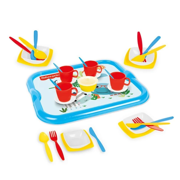 TOYZ DÜKKANIM 1821 Fisher Price Çay Seti Kız Erkek Çocuk Oyuncak Eğitici Oyuncaklar