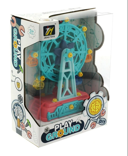 TOYZ DÜKKANIM Sök Tak Dönme Dolap Yeşil Lunapark Eğlencesi Kız Erkek Çocuk Oyuncak Eğitici Oyuncaklar - 2