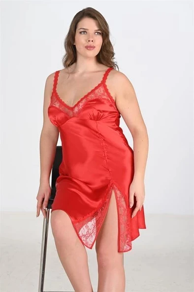 Amora Secret Büyük Beden Kırmızı Gecelik 2102 ürün görseli