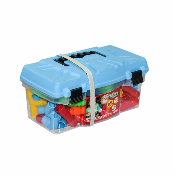 TOYZ DÜKKANIM HC1023 Çanta Boru Bloklar 66 Parça Kız Erkek Çocuk Oyuncak Eğitici Oyuncaklar - 2