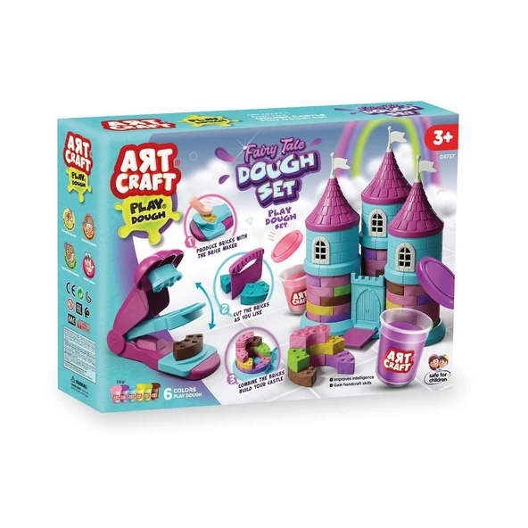 TOYZ DÜKKANIM 03737 Peri Masalı Hamur Seti 336 gr. -Fentoys Kız Erkek Çocuk Oyuncak Eğitici Oyuncaklar