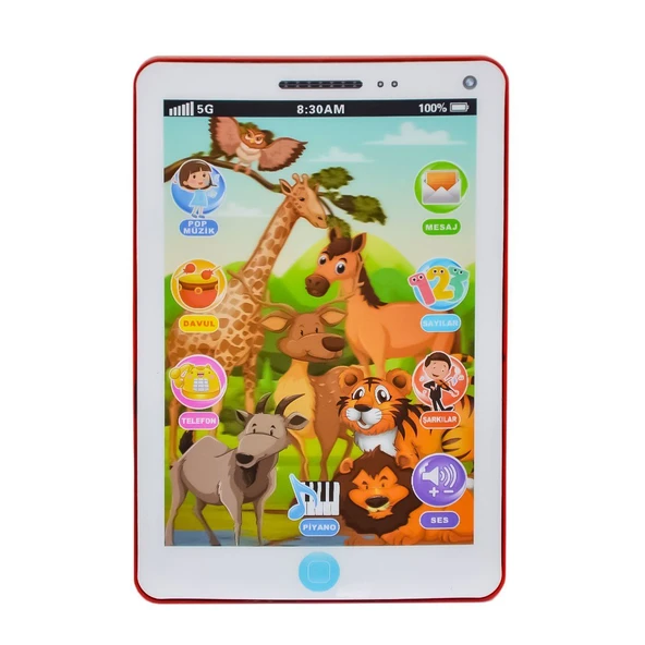 TOYZ DÜKKANIM FAB 1705 Eğlenceli Pilli Dokunmatik Tablet -Prestij Kız Erkek Çocuk Oyuncak Eğitici Oyuncaklar - 3