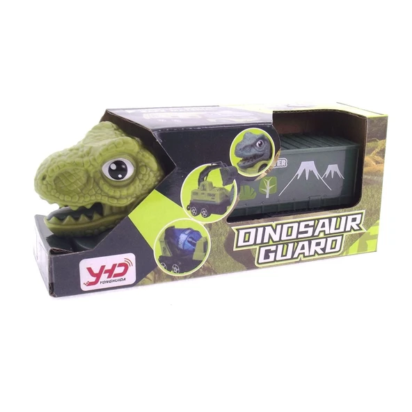 TOYZ DÜKKANIM Sürtmeli T-Rex Kafalı Mini Konteynır Tır Kız Erkek Çocuk Oyuncak Eğitici Oyuncaklar - Resim 2