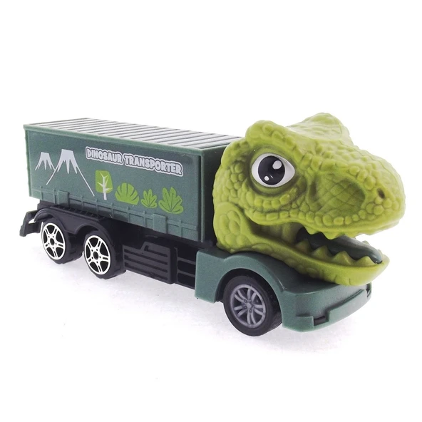 TOYZ DÜKKANIM Sürtmeli T-Rex Kafalı Mini Konteynır Tır Kız Erkek Çocuk Oyuncak Eğitici Oyuncaklar ürün görseli 1