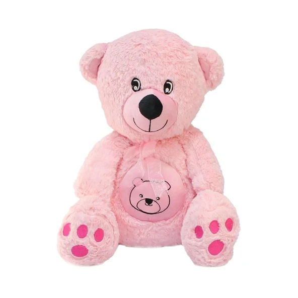 TOYZ DÜKKANIM Göbekli Oturan Peluş Ayı 38cm Kız Erkek Çocuk Oyuncak Eğitici Oyuncaklar - 3