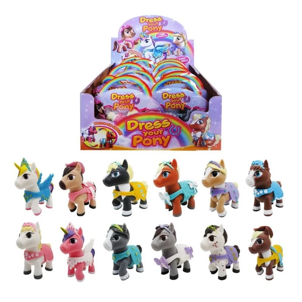TOYZ DÜKKANIM Dress Your Pony Mini Figür Kız Erkek Çocuk Oyuncak Eğitici Oyuncaklar ürün görseli 1