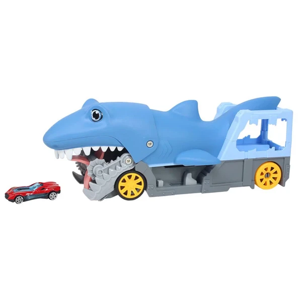 TOYZ DÜKKANIM Catapult Araba Fırlatıcı Sesli Köpek Balığı Kız Erkek Çocuk Oyuncak Eğitici Oyuncaklar - 2
