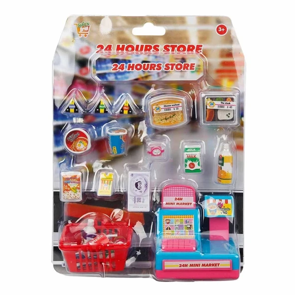 TOYZ DÜKKANIM Mini Market Alışveriş Seti - S00002568 Kız Erkek Çocuk Oyuncak Eğitici Oyuncaklar ürün görseli 1