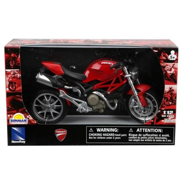TOYZ DÜKKANIM Sunman 1:12 Ducati Monster 1100 Kız Erkek Çocuk Oyuncak Eğitici Oyuncaklar - 2