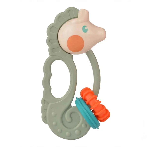TOYZ DÜKKANIM LC Denizatı Diş Kaşıyıcı ve Çıngırak Kız Erkek Çocuk Oyuncak Eğitici Oyuncaklar - 2