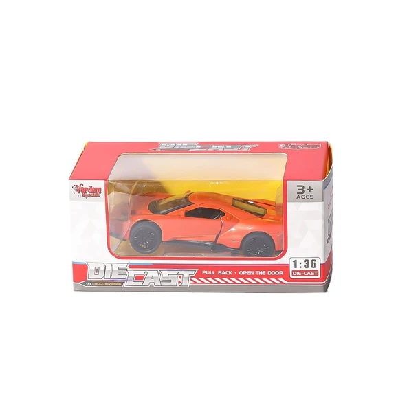 TOYZ DÜKKANIM SR-2210-11-12-13 Çek Bırak Spor Araba 1:36 Kız Erkek Çocuk Oyuncak Eğitici Oyuncaklar - 1