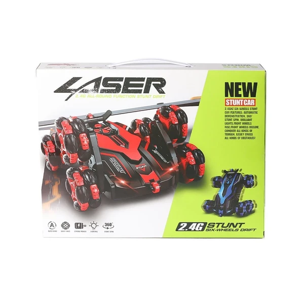 TOYZ DÜKKANIM RQ3021 Kumandalı 6 Teker Buharlı Akrobat Araba -Vardem Kız Erkek Çocuk Oyuncak Eğitici Oyuncaklar - Resim 2