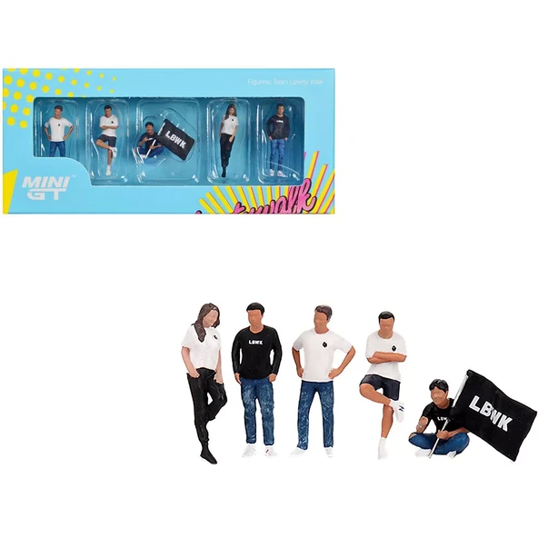 TOYZ DÜKKANIM Mini GT 1:64 Team Liberty Walk Figurine Kız Erkek Çocuk Oyuncak Eğitici Oyuncaklar ürün görseli 1