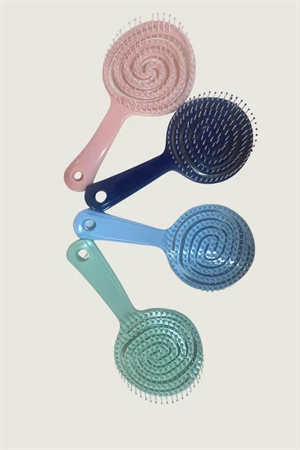 Pro Üç Boyutlu Oval Saç Fırçası – Çoklu Renk Seçenekli-1 Adet - 2