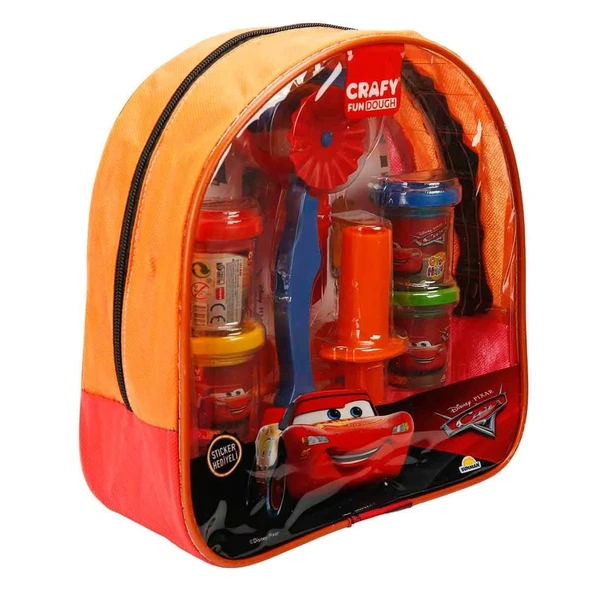 TOYZ DÜKKANIM Crafy Cars Sırt Çantalı Oyun Hamuru Seti 200 Gr. 18 Parça Kız Erkek Çocuk Oyuncak Eğitici Oyuncaklar - 2