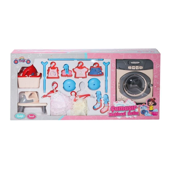 TOYZ DÜKKANIM 40258 ÇAMAŞIR MAKİNESİ SETİ **OYUNCAK** Kız Erkek Çocuk Oyuncak Eğitici Oyuncaklar
