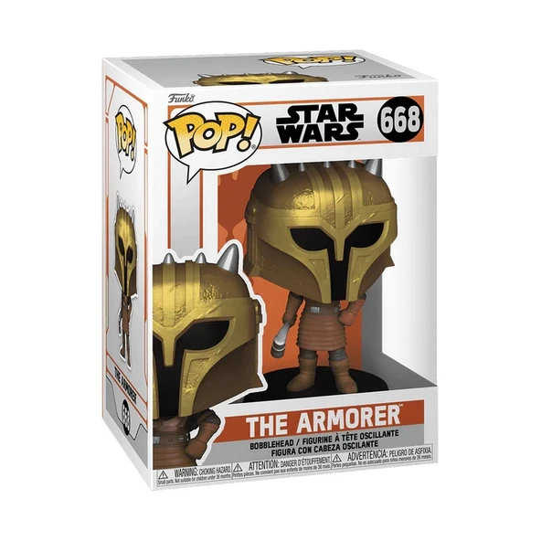 TOYZ DÜKKANIM Funko POP The Mandalorian: The Armorer S9 Kız Erkek Çocuk Oyuncak Eğitici Oyuncaklar - 2