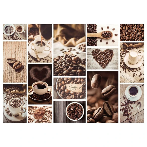 TOYZ DÜKKANIM 5233 Kahve Çekirdekleri 1000 Parça - Art Puzzle Kız Erkek Çocuk Oyuncak Eğitici Oyuncaklar - Resim 2