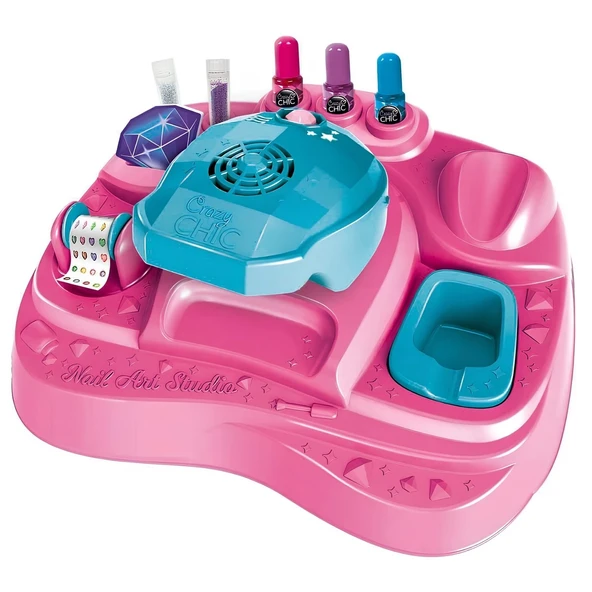 TOYZ DÜKKANIM Crazy Chic Oje Kurutucu Tırnak Süsleme ve Tasarım Stüdyosu Kız Erkek Çocuk Oyuncak Eğitici Oyuncakla - Resim 2